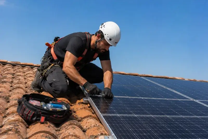 Maintenance et monitoring de panneaux solaires à Linxe